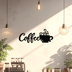 Kaffe skilt - Veggkunst